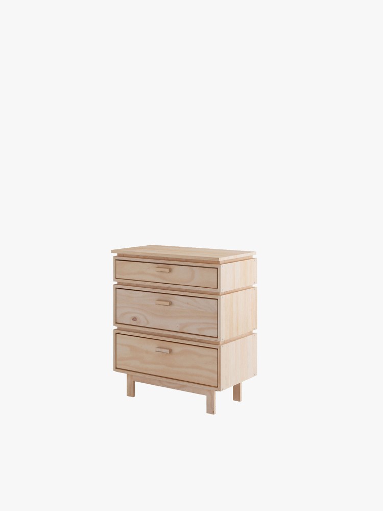 AIKA cómoda com 2 gavetas e organizador