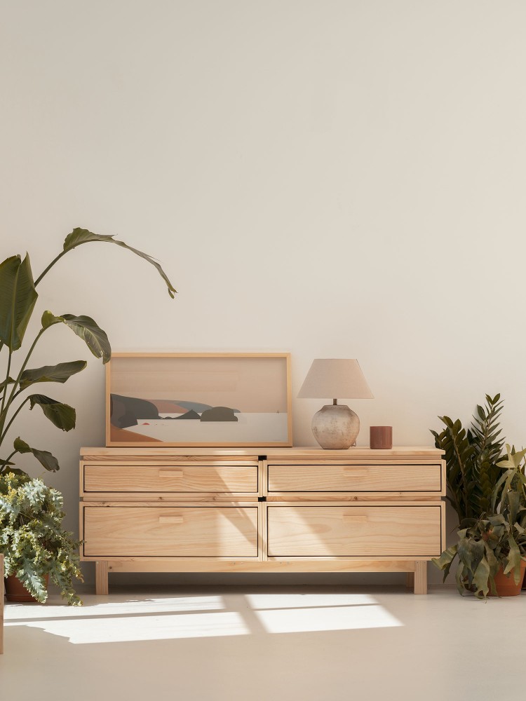 AIKA commode double avec 2 tiroirs et 2 organisateurs 2