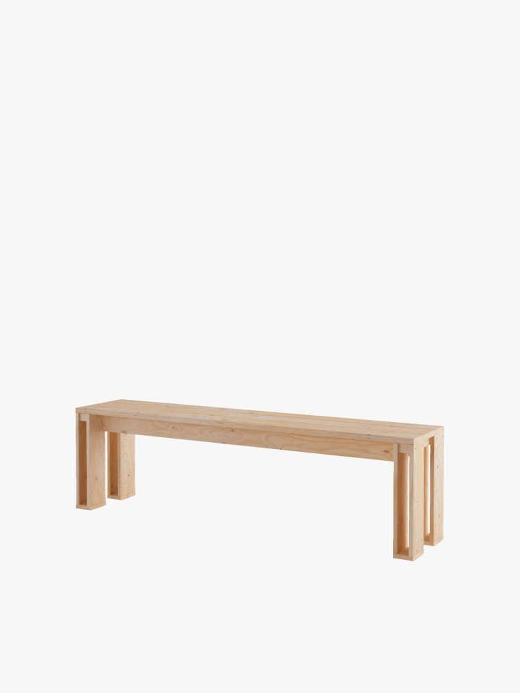 ARINA banc en bois 160x45