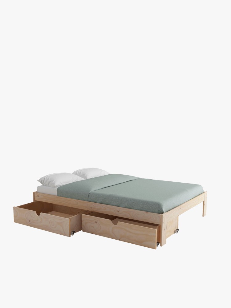 BASO cama de casal 140 com 2 gavetas de arrumação
