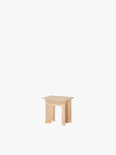 Banc tabouret en bois 45X35 BATU | LUFE