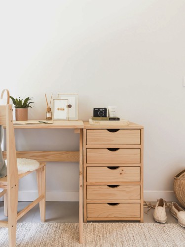 Cassettiera in legno con 5 cassetti | LUFE