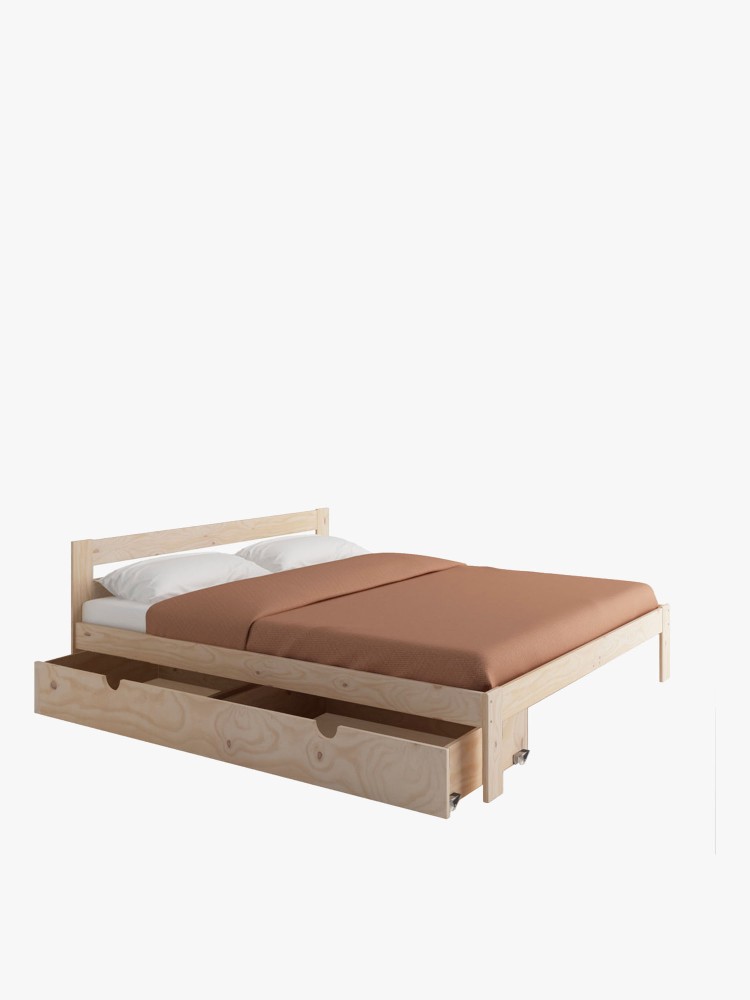 LORE cama de casal 180 com 1 gaveta de arrumação