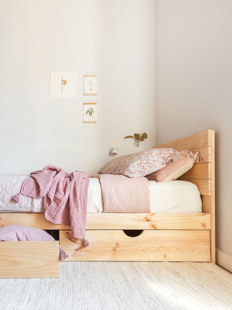 TESTA cama individual 90 con 2 cajones 2