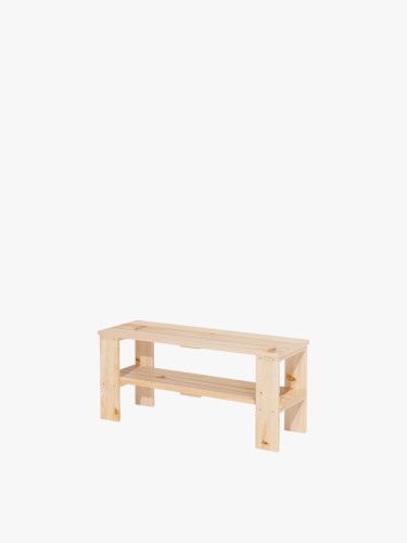 LAUKI banco zapatero de madera natural | LUFE