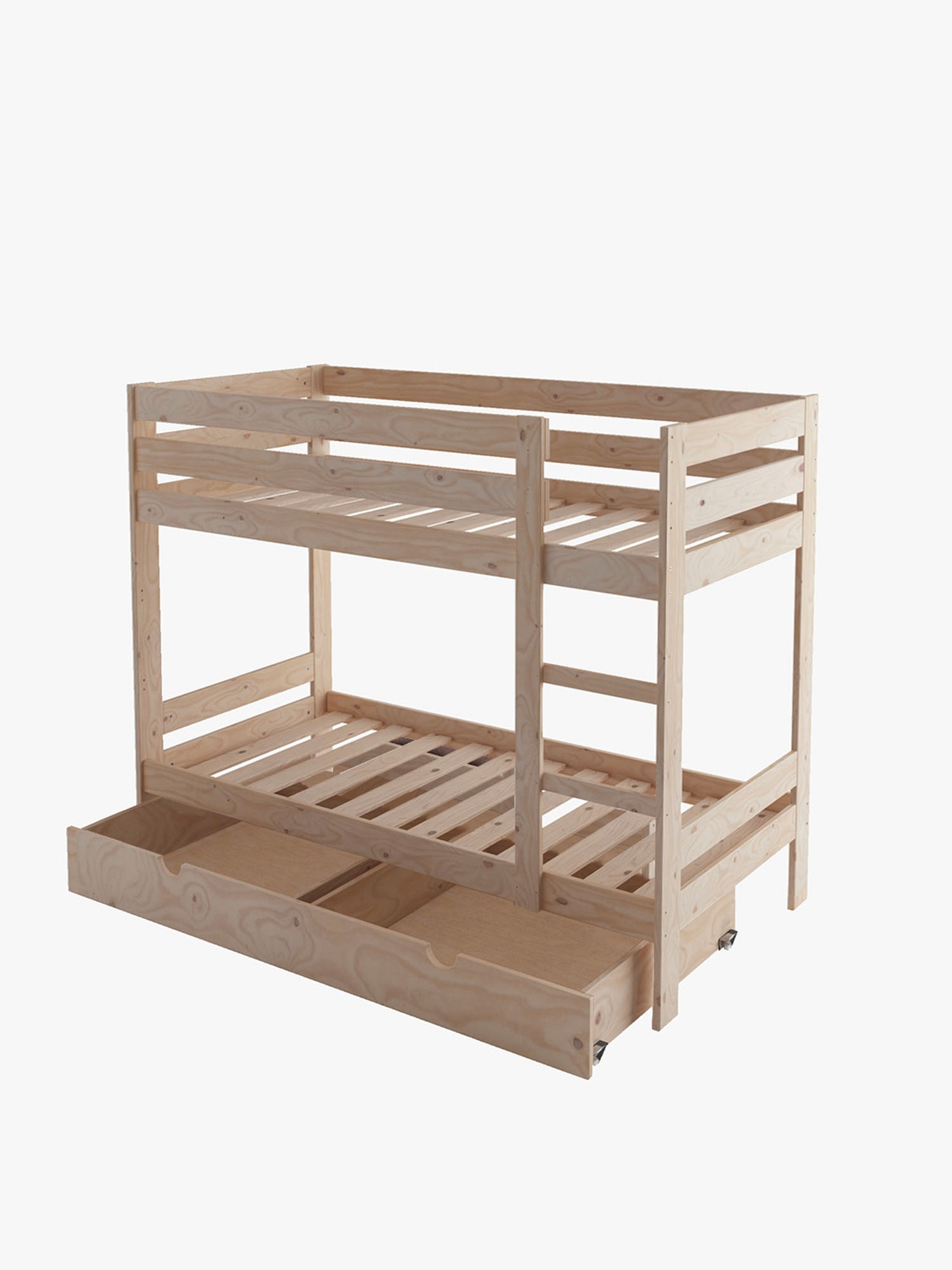 Lits superposés 3 x 90 x 200 cm - Trois lits superposés pour enfants
