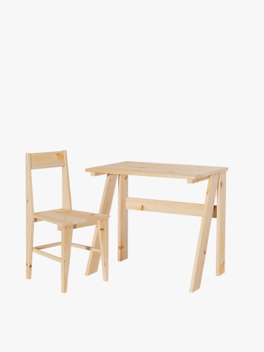 Set de bureau d'étudiants de 80 cm et chaise | LUFE