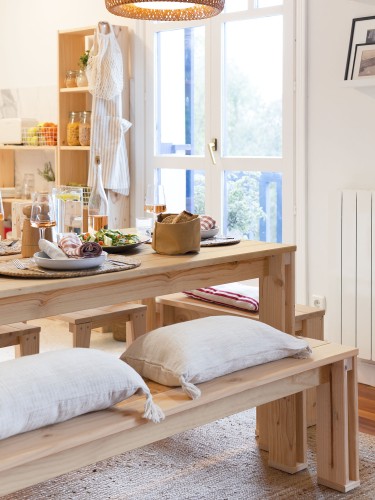 Mesa de comedor 8 plazas de madera | LUFE