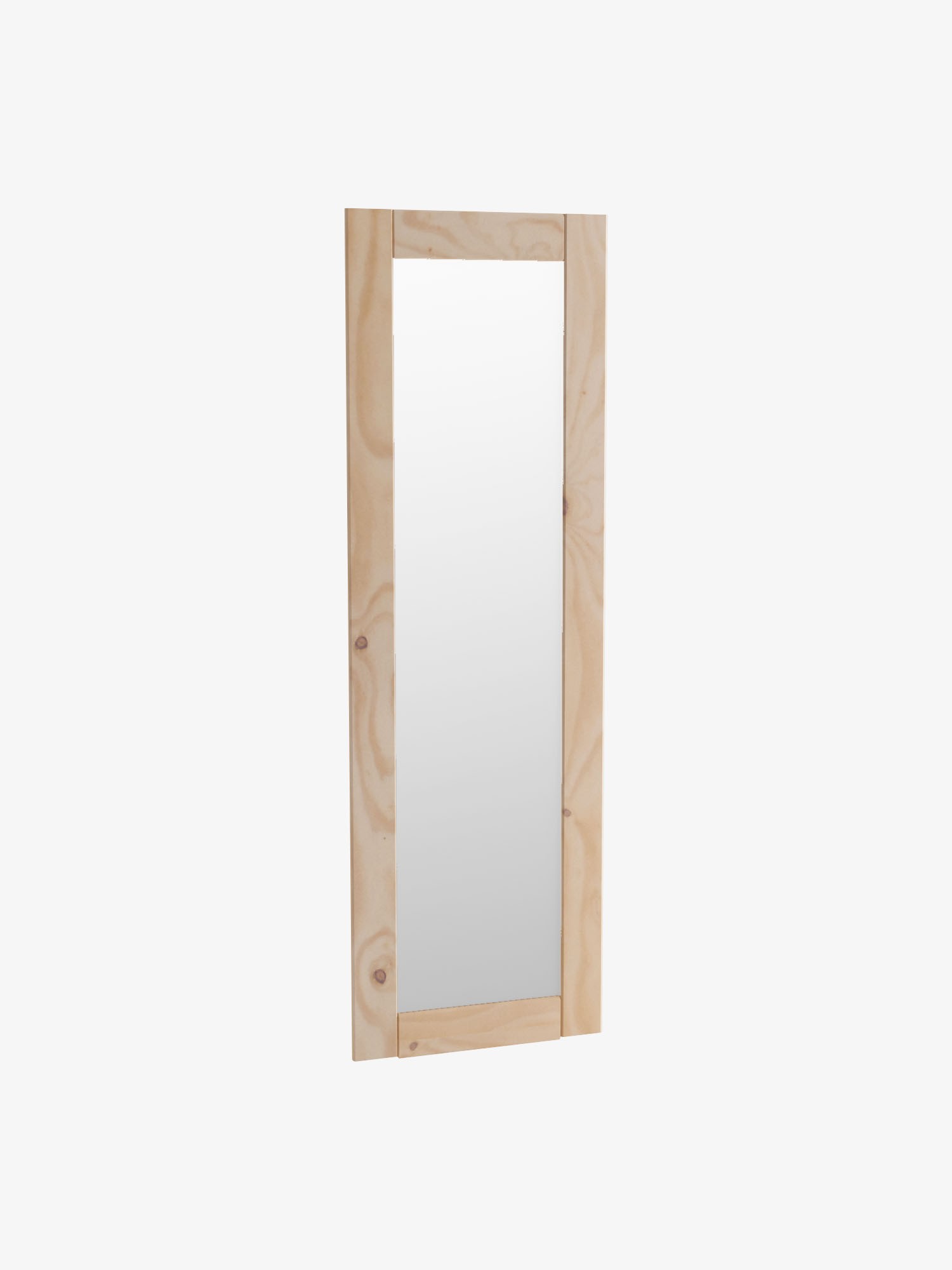 Espejo de pie con marco de madera