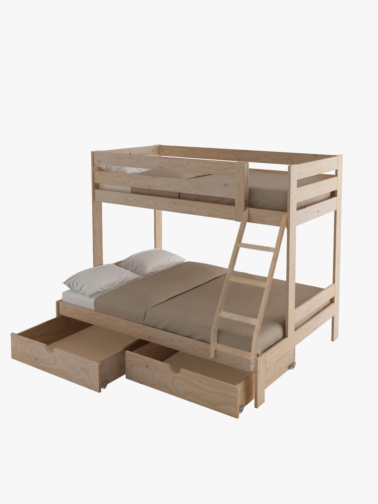 TRIOLO beliche de casal 140 com 2 gavetas de arrumação