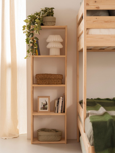 Estantería cubo 5 baldas de madera | LUFE