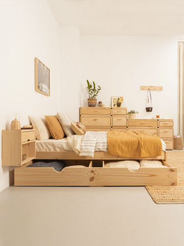 Cassetto contenitore profondità 65 cm in legno | LUFE