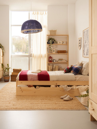 Gaveta de arrumação profundidade 90 cm em madeira | LUFE