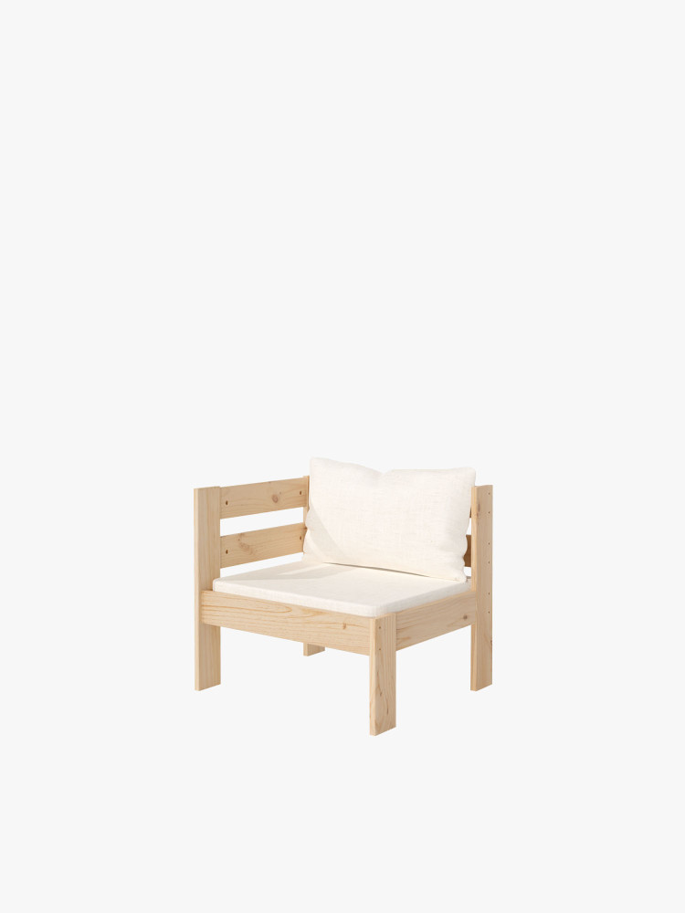 OREKA sillón modular con brazo derecho