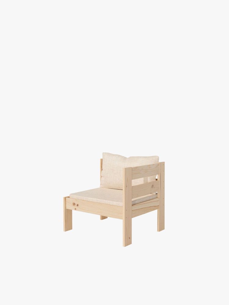 OREKA sillón modular con brazo izquierdo para exterior 2