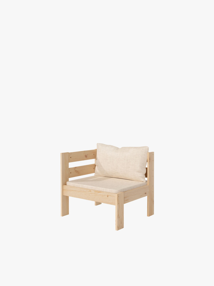 OREKA sillón modular con brazo derecho para exterior 2