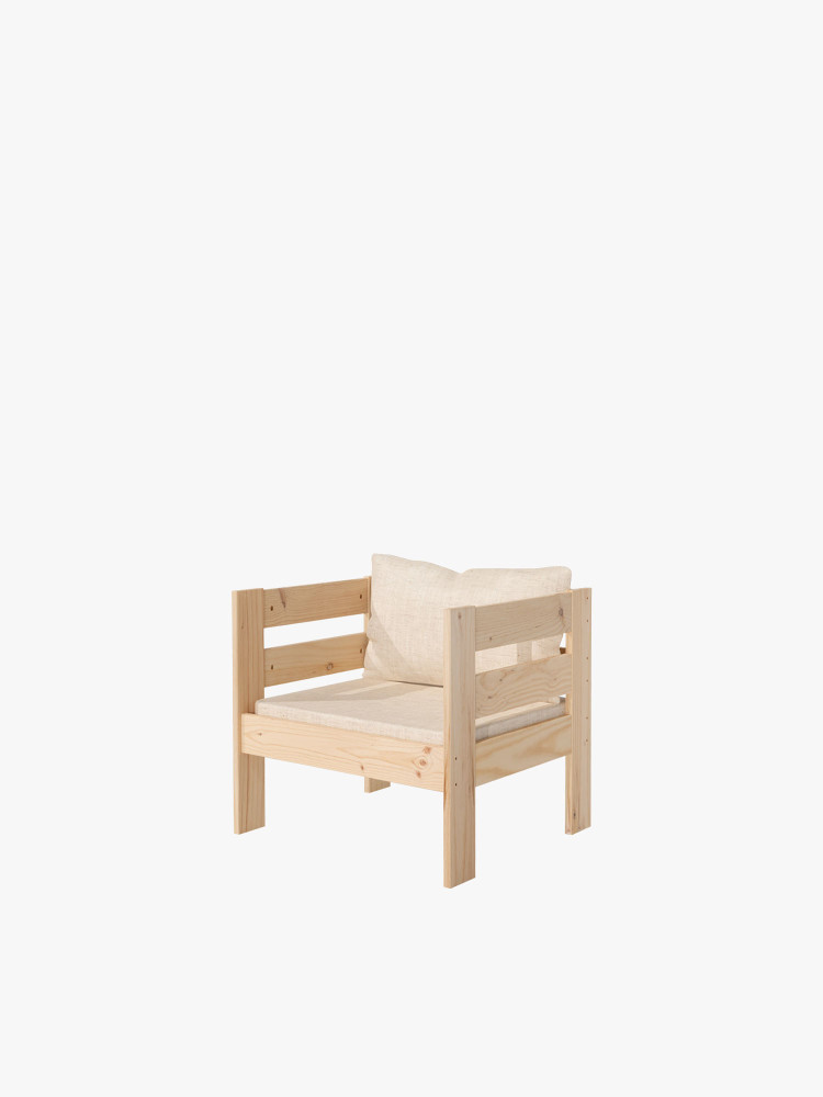 OREKA sillón modular con 2 brazos para exterior 2