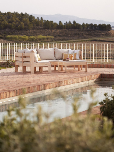 Ensemble de canapés modulaires pour terrasse et jardin OREKA | LUFE