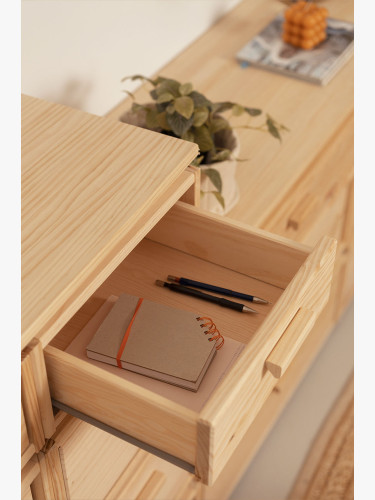 Cómoda dupla de madeira com 8 gavetas 117x105 LIBE | LUFE