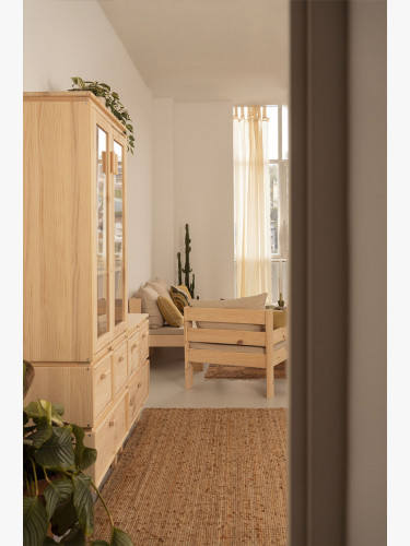 Chiffonnier en bois avec 3 tiroirs 78x72 AIKA | LUFE