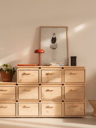 Meuble classeur avec 9 tiroirs LIBE | LUFE