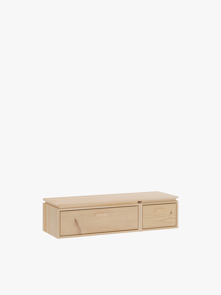 LIBE mueble TV con 2 cajones 117x32