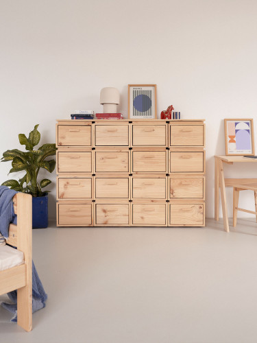 Meuble classeur avec 16 tiroirs LIBE | LUFE