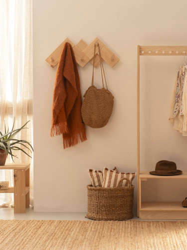 Perchero de pared CIMAS de madera | LUFE