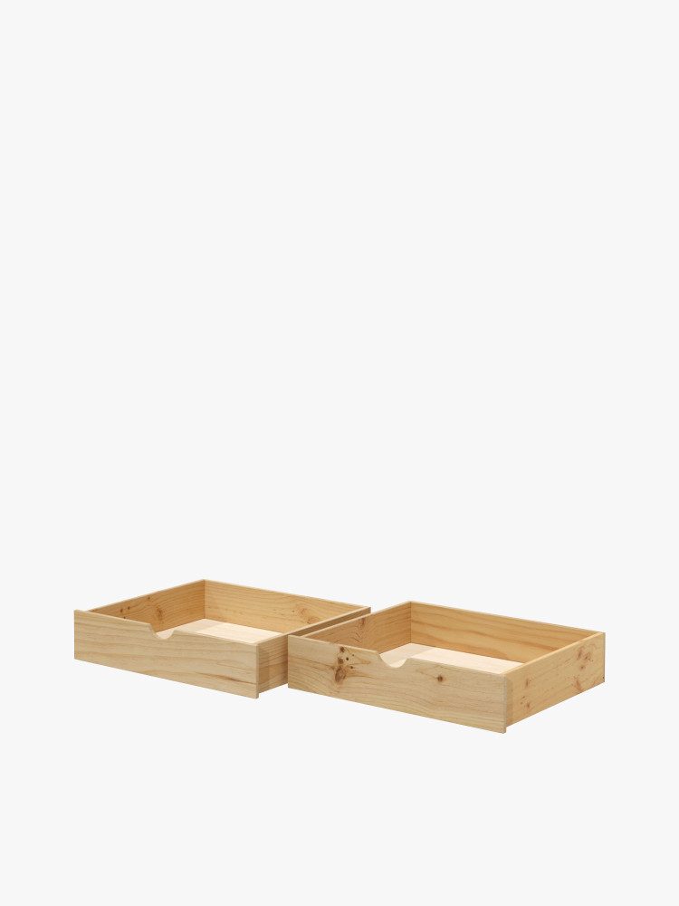 Cassetti contenitori profondità 90 cm in legno | LUFE 2