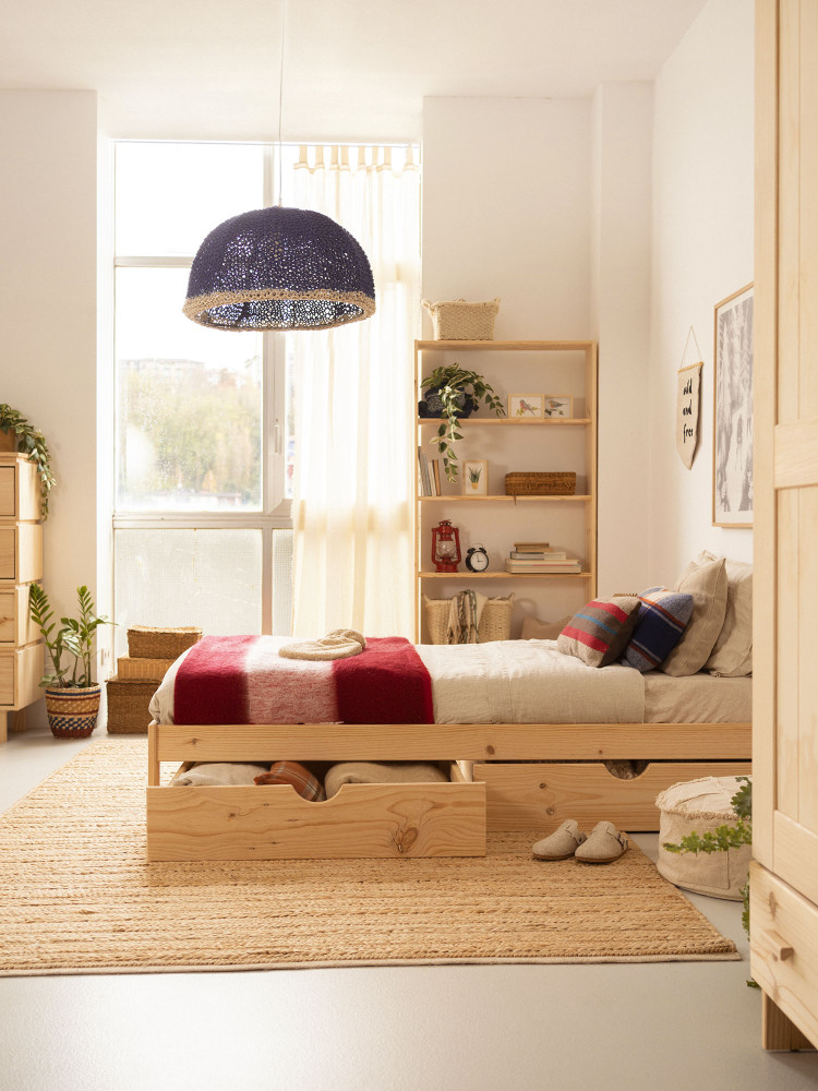 BASO letto singolo 80 con 2 cassetti 2