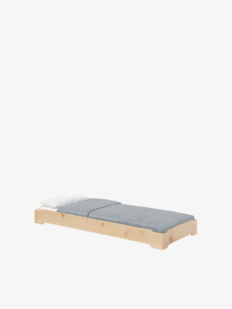 Lit montessori empilable de 90 cm en bois