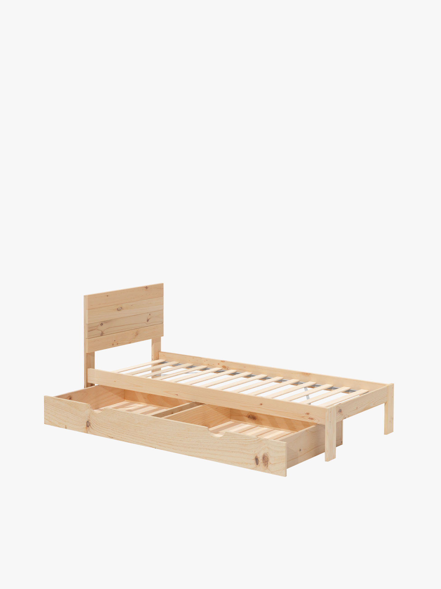 Lit simple TESTA de 90 cm avec tiroir | LUFE