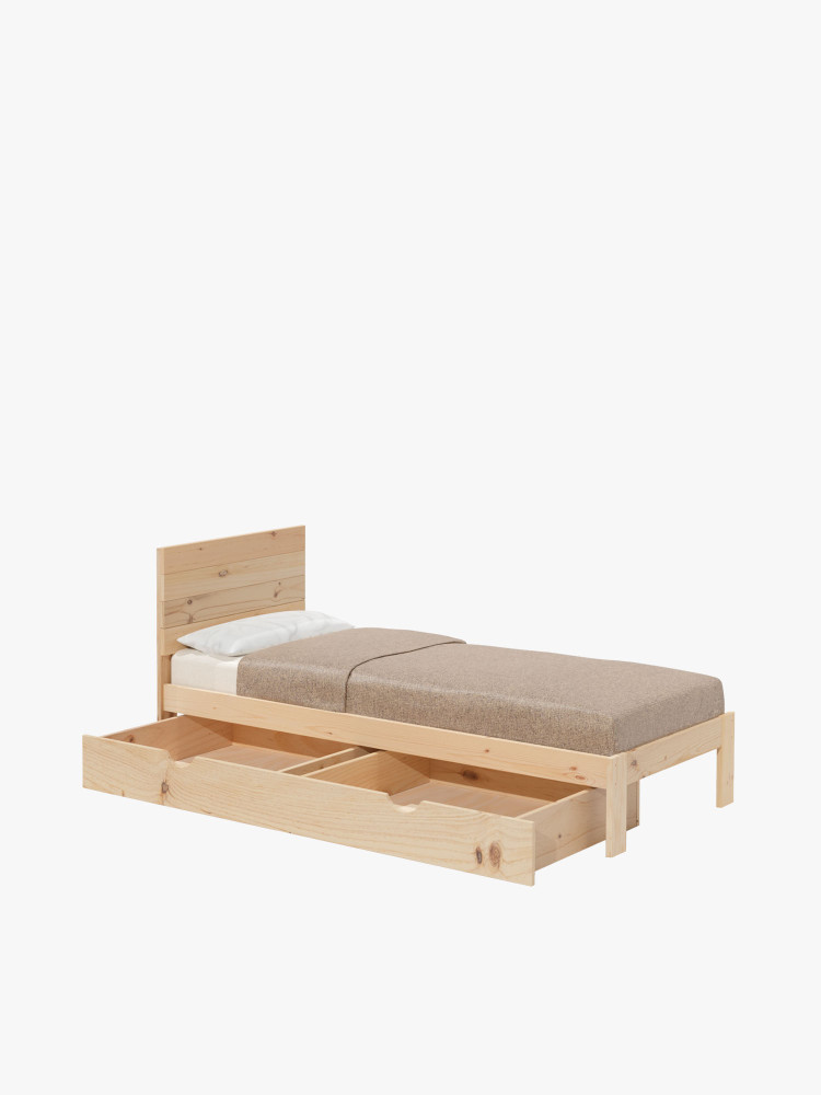 TESTA lit simple 90 avec 1 tiroir