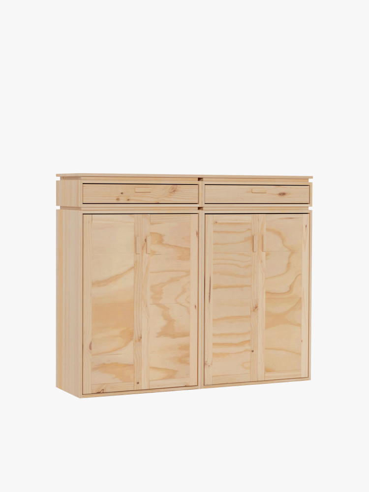 LIBE armário baixo com 2 gavetas 157x133