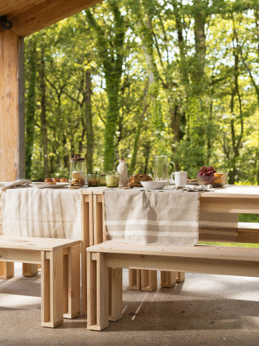 Banc de 160 cm en bois massif | LUFE