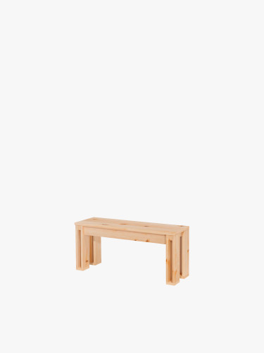 Banc de 100 cm en bois massif | LUFE