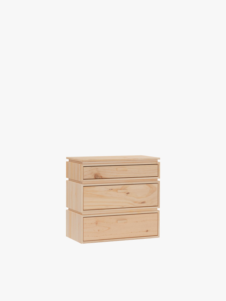 LIBE cómoda com 3 gavetas 78x77