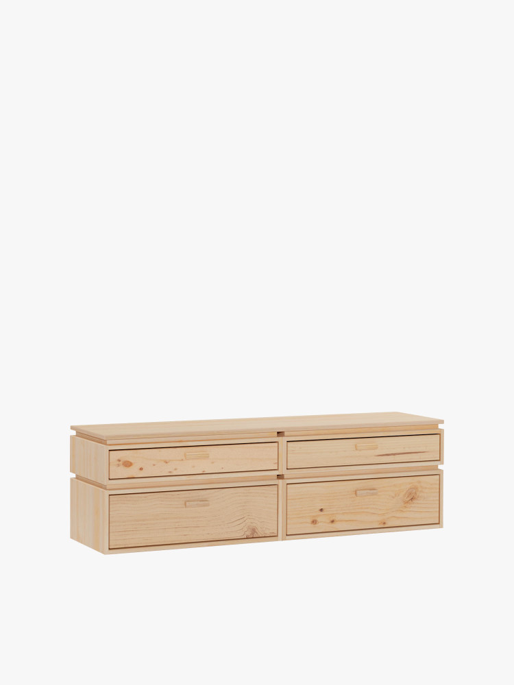 LIBE commode avec 4 tiroirs 157x49