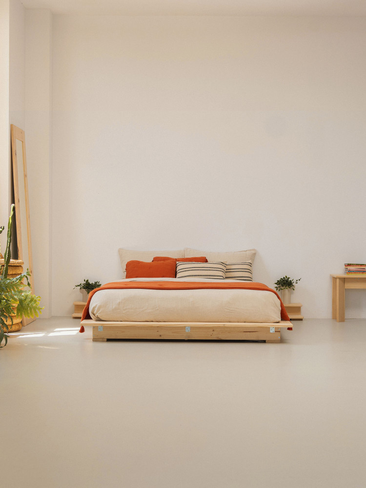 LUR letto tatami con comodini 140 2