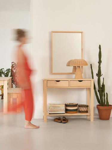 Espejo de pared de madera GOI | LUFE