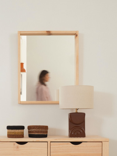 Miroir mural en bois GOI | LUFE