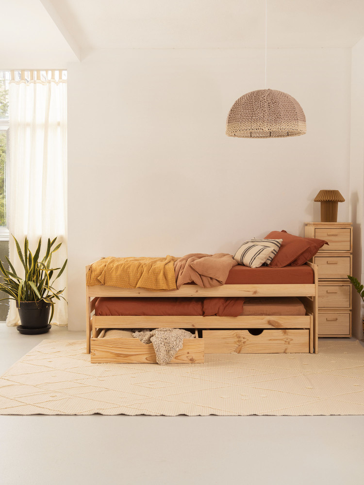 Cama nido compacta 80 con cajones | LUFE 2