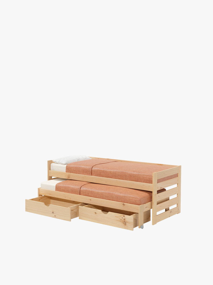 Cama nido compacta 80 con cajones | LUFE