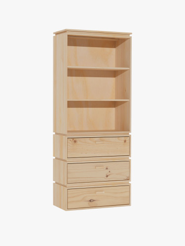 Credenza in legno naturale con cassetti integrati | LUFE