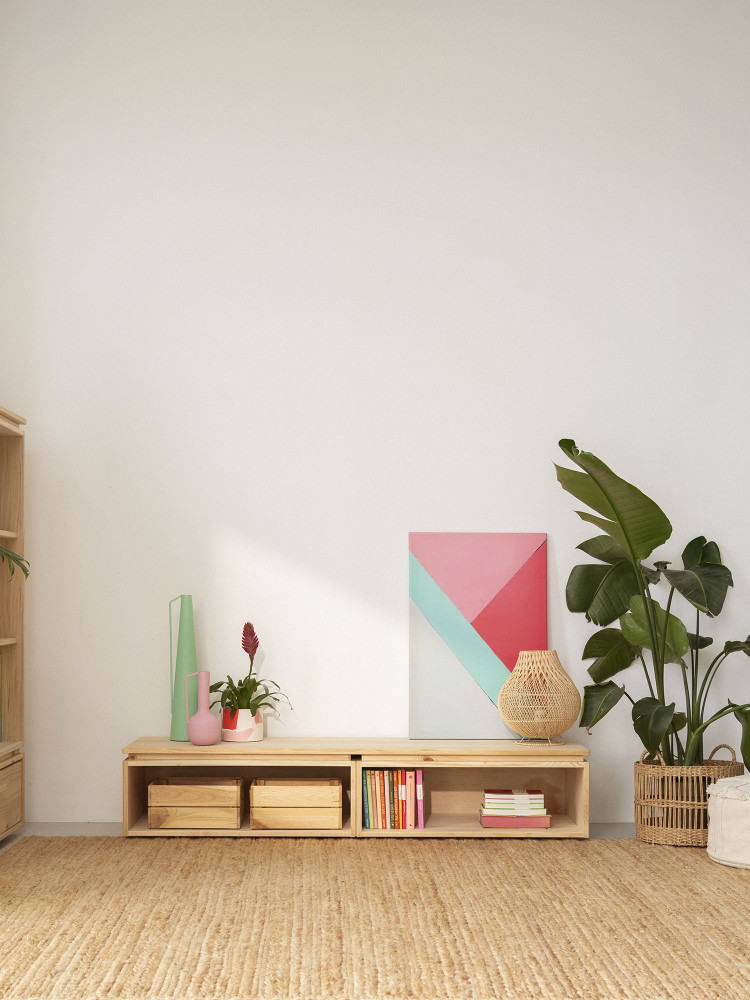 Meuble TV bas en bois écologique et naturel | LUFE 2