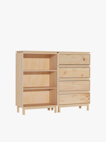 Mobile credenza con scaffali aperti e cassetti | LUFE