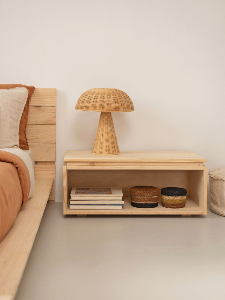 Módulo aberto em madeira natural 78x30 | LUFE 2