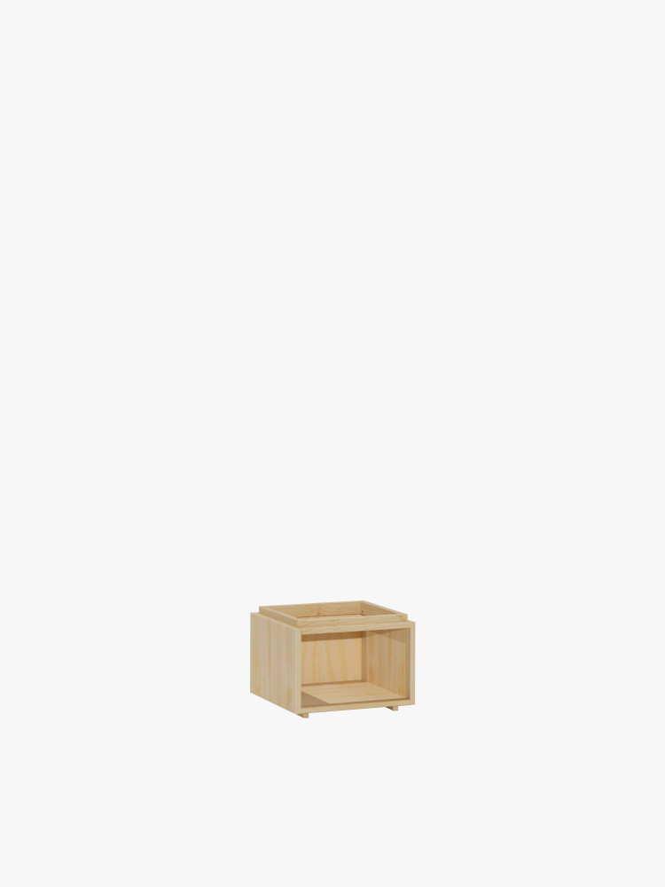 Module creux en bois naturel 39x30 | LUFE