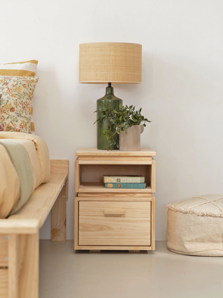 Module creux en bois naturel 39x20 | LUFE 2