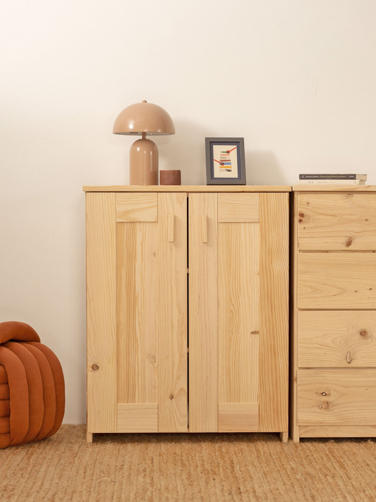 Armadio credenza in legno naturale NINAO | LUFE 2